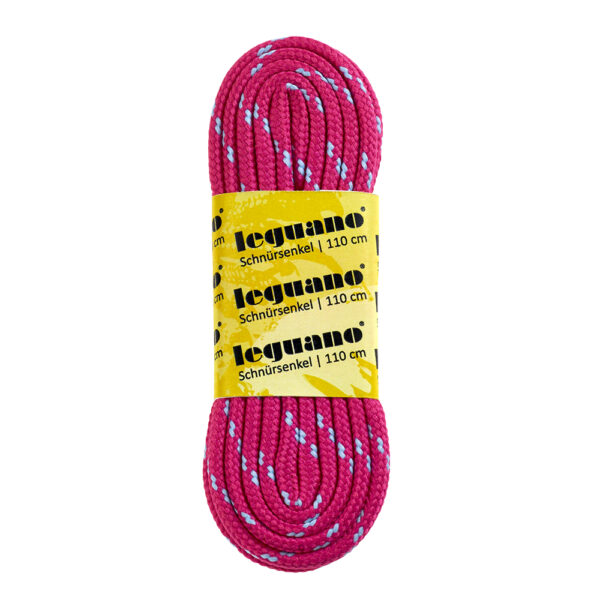 Bild leguano Schnürsenkel 110cm pink grau